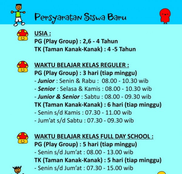 PSB (Persyaratan Siswa Baru) | PG – TK Mutya Agni